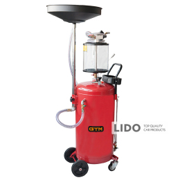 Установка для зливу і вакуумного відкачування оливи GTM TRG2090 90л з мірною колбою