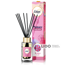 Аромадиффузор с палочками Edem Nature Secrets - Bubble Gum 90мл
