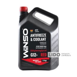 Антифриз Winso Antifreeze & Coolant Red -42°C (червоний) G12+, 5кг