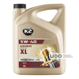 Масло моторное K2 Synthetic XL SL/CF/CF-4 5W-40 5л