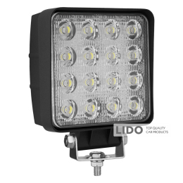 Фара світлодіодна Winso Pro EPISTAR white розсіяний 10-30V, 48W (16x3W), 1шт