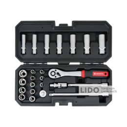 Набір головок торцевих Wurth з тріскачкою1/4