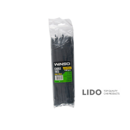 Хомуты Winso пластиковые черные 4,8x250, 100шт
