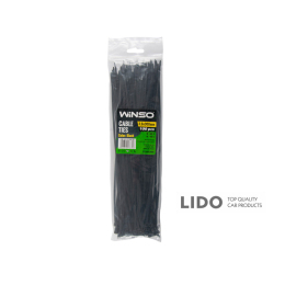 Хомуты Winso пластиковые черные 3,6x300, 100шт