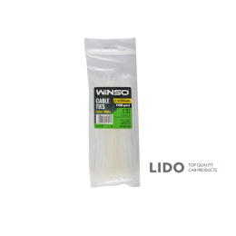 Хомуты Winso пластиковые белие 2,5x200, 100шт