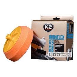 Губка полірувальна K2 Duraflex середня для лакофарбових покриттів 150х50мм помаранчева
