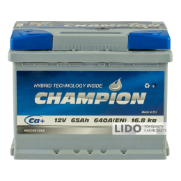 Аккумулятор Champion 65 Ah/12V [+ -]