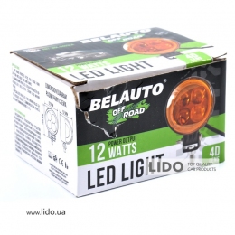 Автолампа светодиодная BELAUTO EPISTAR Spot Amber LED (4*3w) Уценка