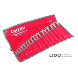 Набор ключей CarLife комбинированные CR-V, 6-24мм, 17шт уп.чехол PE (8)
