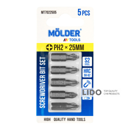 Набор бит Molder PH2x25мм 5шт