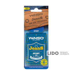 Освежитель воздуха WINSO Jeans, целлюлозный ароматизатор, Sport
