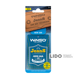 Освіжувач повітря WINSO Jeans, целюлозний ароматизатор, New Car