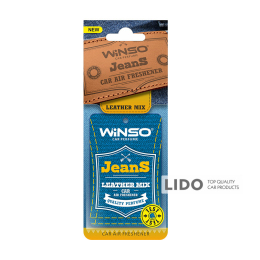 Освіжувач повітря WINSO Jeans, целюлозний ароматизатор, Leather Mix