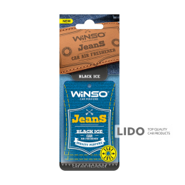 Освіжувач повітря WINSO Jeans, целюлозний ароматизатор, Black Ice