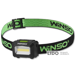Фонарь налобный Winso 100Lm, 3W COB, 3xAAA, белый/красный