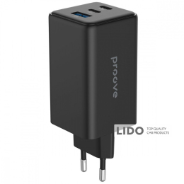 Мережевий зарядний пристрій Proove Pocket GaN Max 100W (2Type-C + USB) чорний