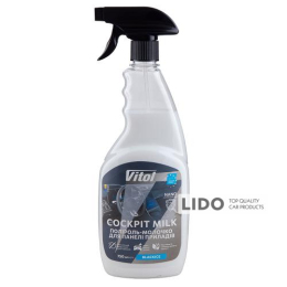 Полироль-молочко для приборной панели Vitol 750мл Black Ice