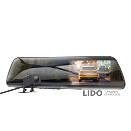 Відеореєстратор Hoco DV4 4.5-inch rearview mirror driving recorder (dual-channel) чорний