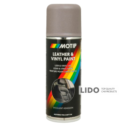 Краска для кожи и винила Motip Leather & Vinyl Paint бежево-серая аэрозоль, 200мл