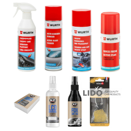 Набор автохимии Wurth по уходу за автомобилем (8 ед.)