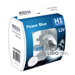 Галогеновая лампа Brevia H1 12V 55W P14.5s Power Blue S2