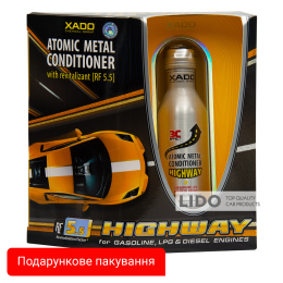 Атомарный кондиционер металла Xado HighWay от износа двигателя с ревитализантом 225мл