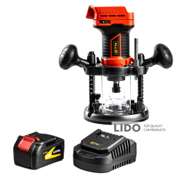 Фрезер акумуляторний GTM R18/55BL 8000-26000об/хв цанга 6/8мм