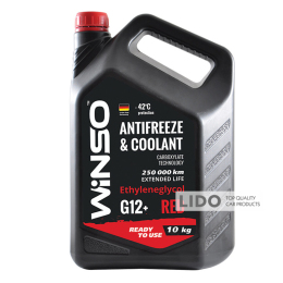 Антифриз Winso Antifreeze & Coolant Red -42°C (красный) G12+, 10кг