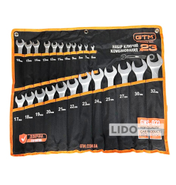 Набір ключів GTM комбіновані 6-32мм 23шт