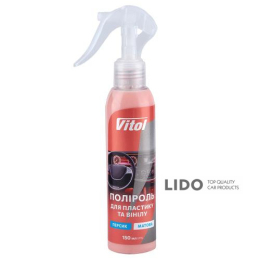 Поліроль для пластику та вінілу Vitol матова 150мл Персик