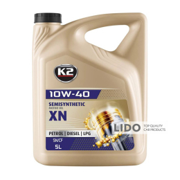 Олива моторна K2 Semisynthetic Oil XN 10W-40 5л