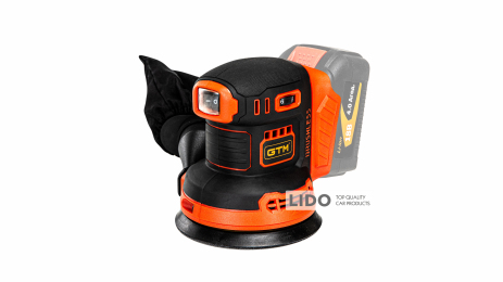 Шліфмашина ексцентрикова акумуляторна GTM OSC18/125BL 18В 125мм 6000-12000об/хв без АКБ і ЗП