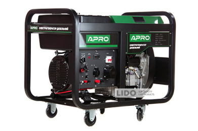 Генератор Apro дизельний 4-х тактний DG-120Е 12,0/12,8кВт електрозапуск