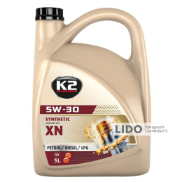 Масло моторное K2 Semisynthetic Motor Oil SN XN 5W-30 5л