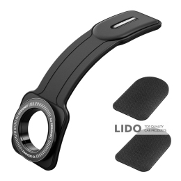 Тримач телефону автомобільний XO C145 90° Bending Velcro Magnetic чорний