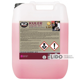 Антифриз K2 Kuler Long Life -35°C G13 рожевий 20кг