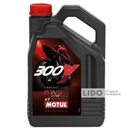 Моторное масло Motul 4T 300V Road Racing Factory Line 5W-30, 4л