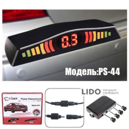 Парктроник TIGER PS-44 LED 4 датчика D=18мм black