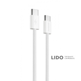 Кабель Proove Energy Stream Type-C to Type-C 60W (1m) білий