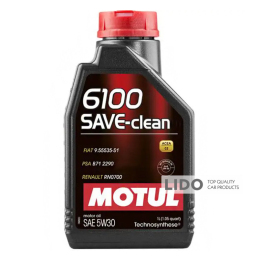 Моторное масло Motul Save-clean 6100 5W-30, 1л