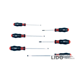 Набор отверток Wurth Zebra круглый стержень шлиц и PH 6шт