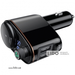 FM трансмиттер модулятор Baseus Lokomotive S-06 Bluetooth c функцией зарядки 2хUSB (63814329)