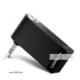 Бездротовий Bluetooth 5.0 приймач Ugreen з AUX виходом 3.5 мм з мікрофоном для автомагнітол (303482)