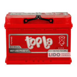 Аккумулятор Topla Energy 75 Ah/12V [- +]