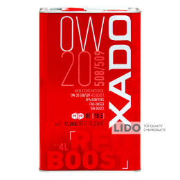 Моторное масло Xado Atomic Oil Red Boost 0W-20 4л