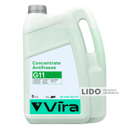 Жидкость охлаждающая Vira Concentrate Antifreeze G11 зеленая концентрат 5л