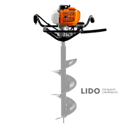 Мотобур бензиновый GTM 1,46 кВт 30см без шнека