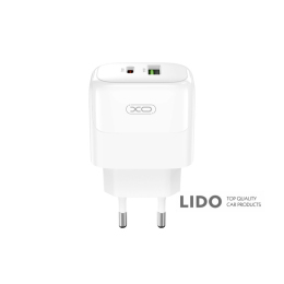Мережевий зарядний пристрій XO L137 PD20W/QC18W 1USB-A+1USB-C білий