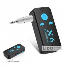 Бездротовий адаптер Bluetooth приймач аудіо ресивер BT-X6 TF card (BTX6B)