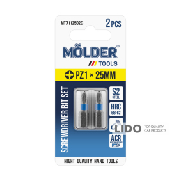 Набор бит Molder PZ1x25мм 2шт (цветная маркировка)
